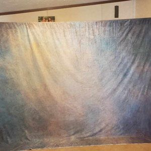 Abstract Blue and Gray Tapestry